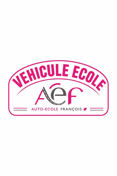 Badge véhicule école Auto-école François